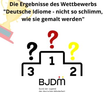 Die Ergebnisse des Wettbewerbs „Deutsche Idiome”