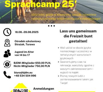 Sprachcamp 2025! Ruszają zgłoszenia!