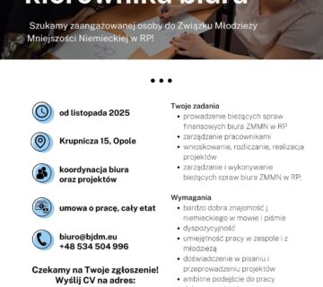 Szukamy kierownika biura