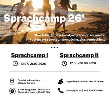 Sprachcamp – Obóz językowy w Turawie 2026